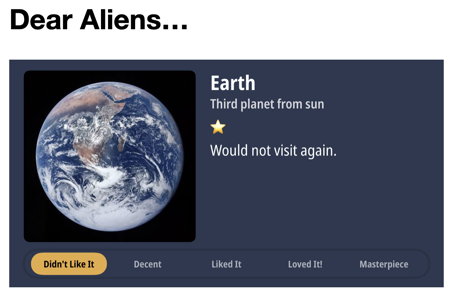 mock social review of planet earth